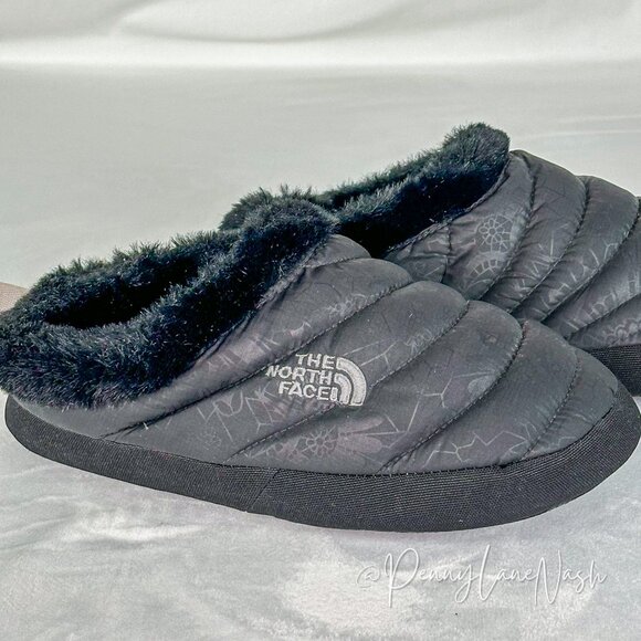 The North Face Thermoball Tracktion Faux Fur Mule Slippers Women's 8-9.5 - Picture 3 of 7